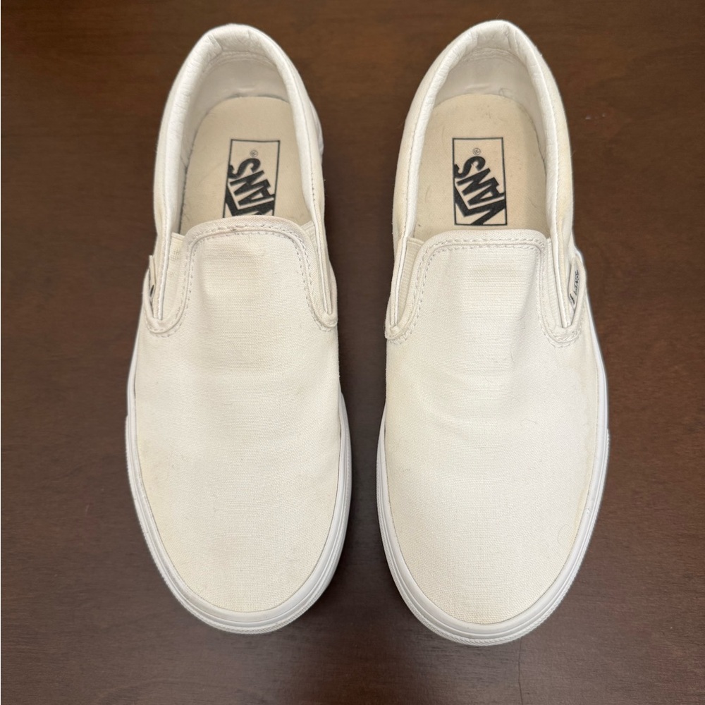 Vans Women’s White Slip-On Stackform Shoes
